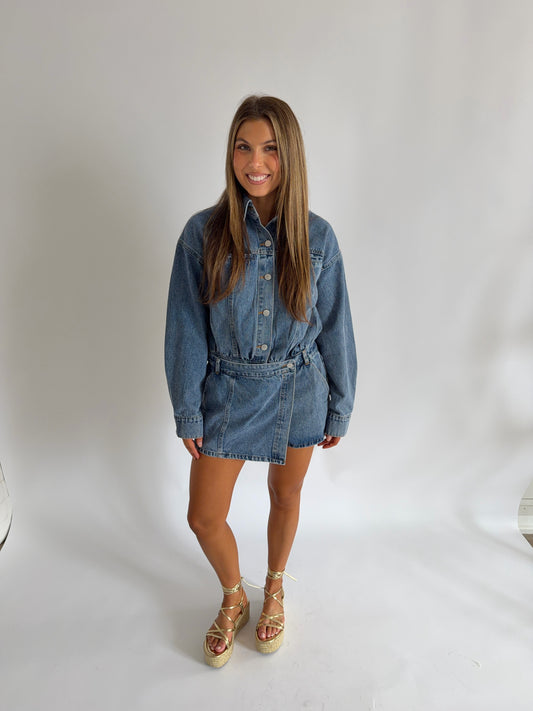 Judi Denim Romper